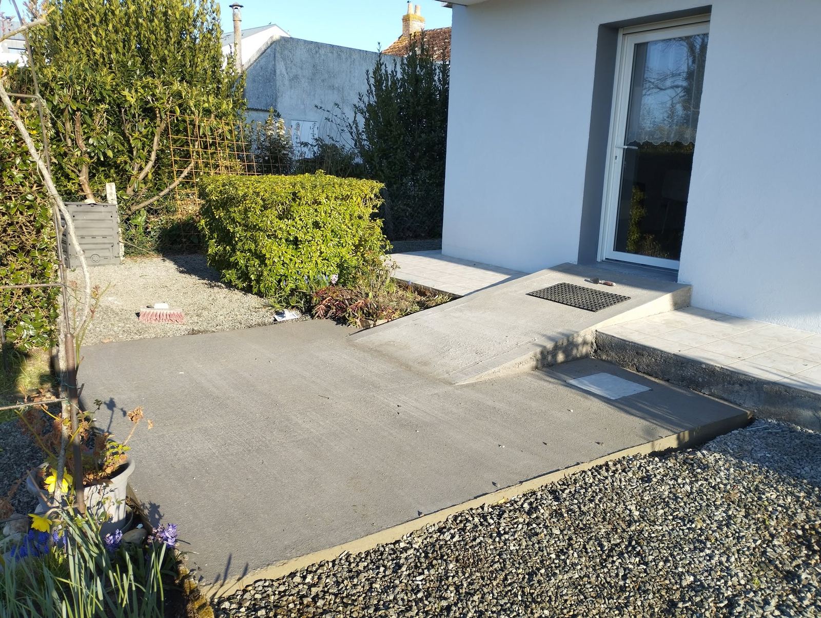 Rampe acces beton